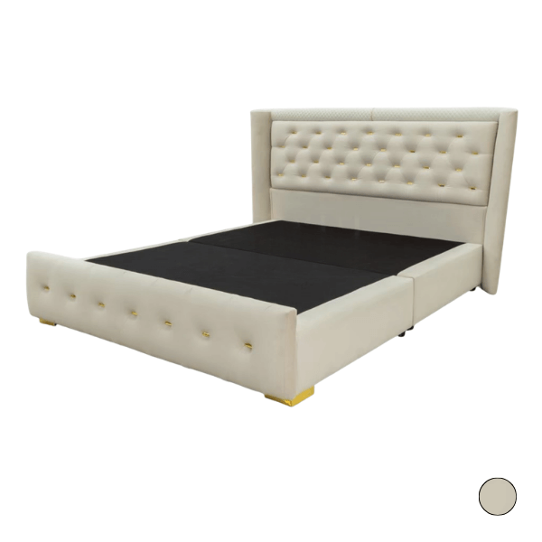 ฐานรองหัวเตียง 6 ฟุต WISDOM DESIGN FURNITURE รุ่น CARREN สีครีมขาว